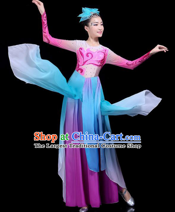 Traditional Fan Dance Classical Dance Costumes Chinese Folk Dance Umbrella Dance Costume for Women