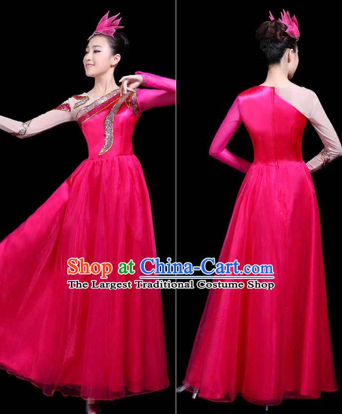 Traditional Chinese Fan Dance Folk Dance Costume Classical Yangko Dance Classical Dance Dress