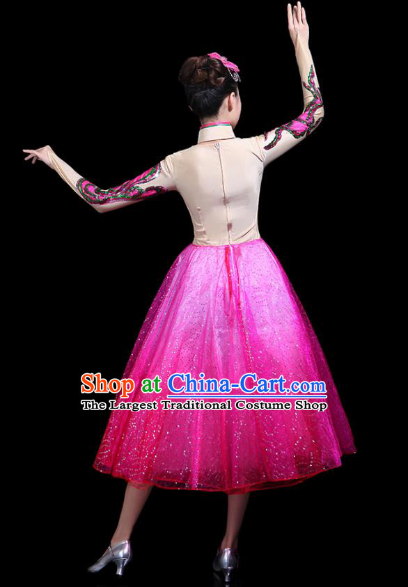 Traditional Chinese Fan Dance Folk Dance Costume Classical Yangko Dance Classical Dance Dress
