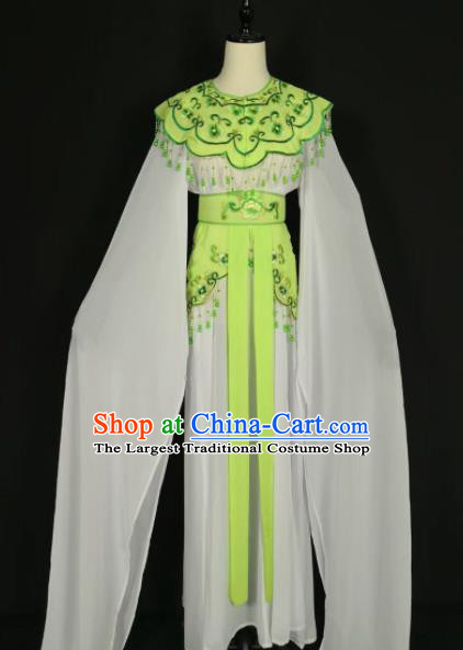 Chinese Traditional Beijing Opera Princess Green Dress Peking Opera Actress Costume for Adults