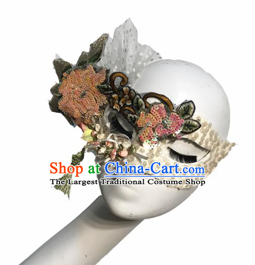 Top Halloween Cosplay Sequins Masks Brazilian Carnival Catwalks Fancy Dress Ball Face Mask for Women