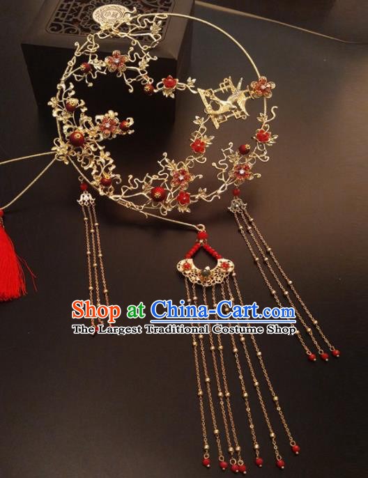 Chinese Traditional Wedding Accessories Classical Bride Palace Fan for Women