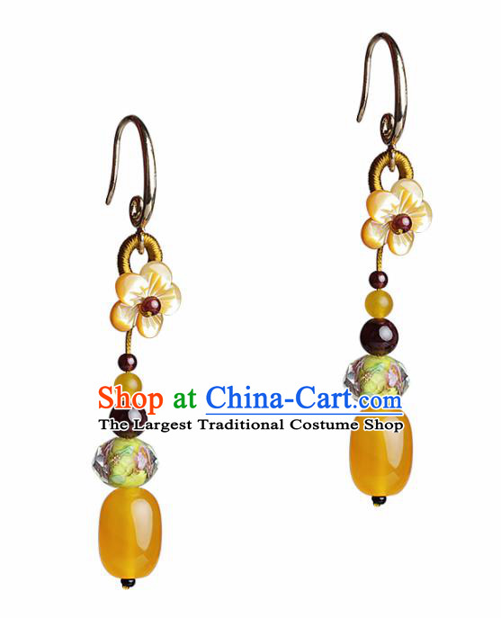 Chinese Traditional Ear Jewelry Accessories National Hanfu Ceregat Earrings for Women