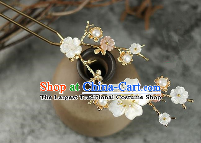 Handmade Chinese Traditional Plum Blossom Hairpins Traditional Classical Hanfu Hair Accessories for Women