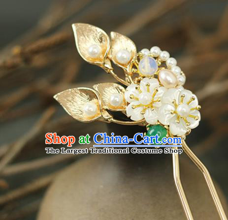 Handmade Chinese Traditional Pearls Hairpins Traditional Classical Hanfu Hair Accessories for Women