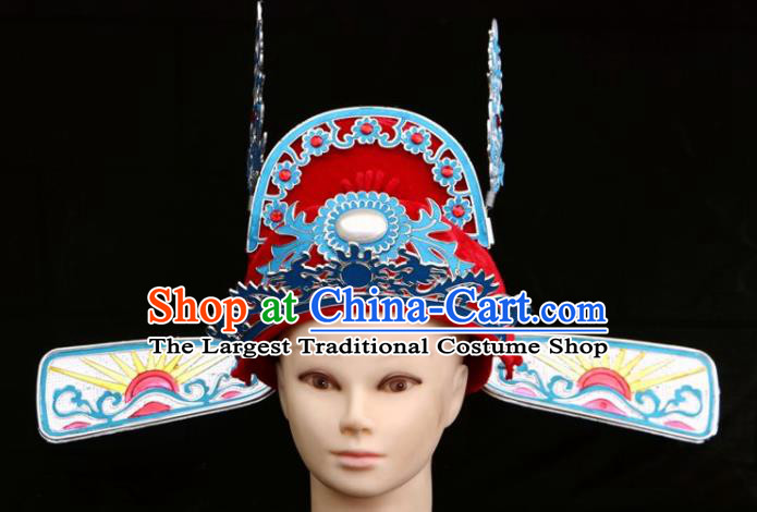 Traditional Chinese Beijing Opera Scholar Hair Accessories Peking Opera Niche Red Hat for Men