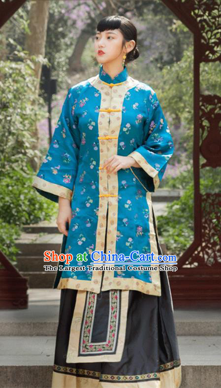 Traditional Chinese Qing Dynasty Dowager Xiuhe Suits Ancient Drama Nobility Lady Costumes for Women
