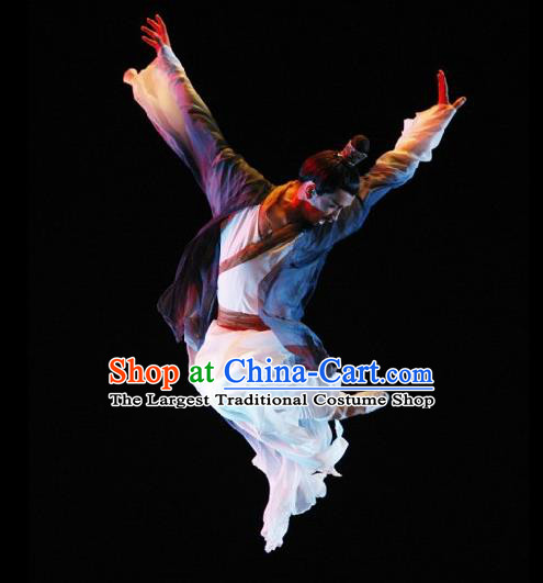 Chinese Traditional Classical Dance Costumes Drama Performance Single Dance Hanfu Clothing for Men