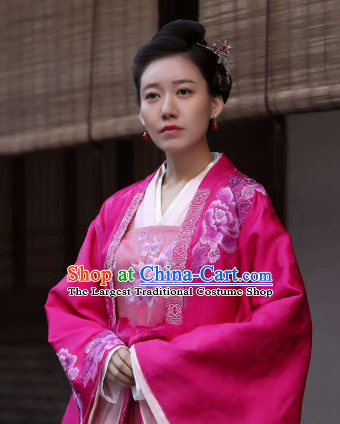 The Story of MingLan Chinese Ancient Song Dynasty Drama Aristocratic Concubine Historical Costumes for Women