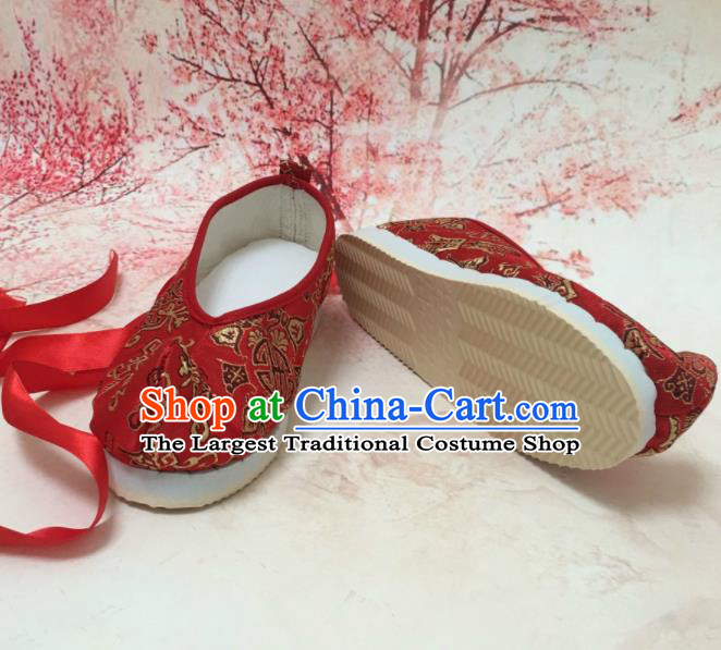 Traditional Chinese Shoes Red Wedding Shoes Ancient Princess Shoes Hanfu Shoes for Women