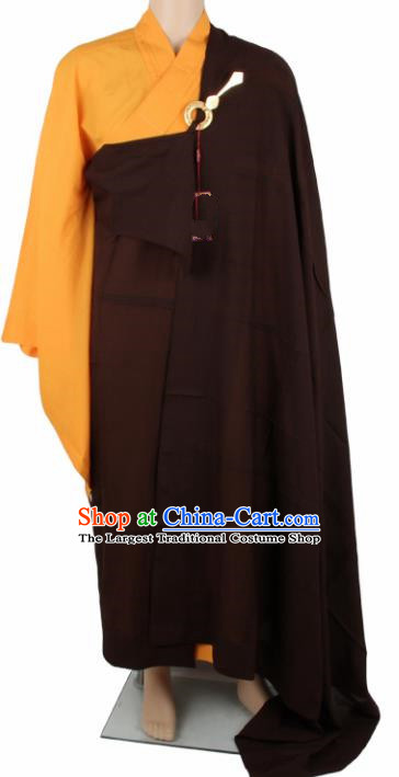 Chinese Traditional Buddhist Monk Clothing Arhat Cassock Buddhism Monks Costumes for Men