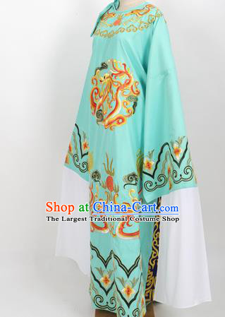 Professional Chinese Traditional Beijing Opera Niche Green Ceremonial Robe Ancient Number One Scholar Costume for Men