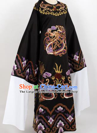 Professional Chinese Traditional Beijing Opera Niche Black Ceremonial Robe Ancient Number One Scholar Costume for Men