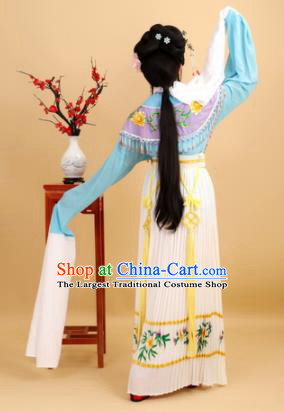 Chinese Traditional Peking Opera Royal Princess Lilac Dress Ancient Court Lady Costume for Women