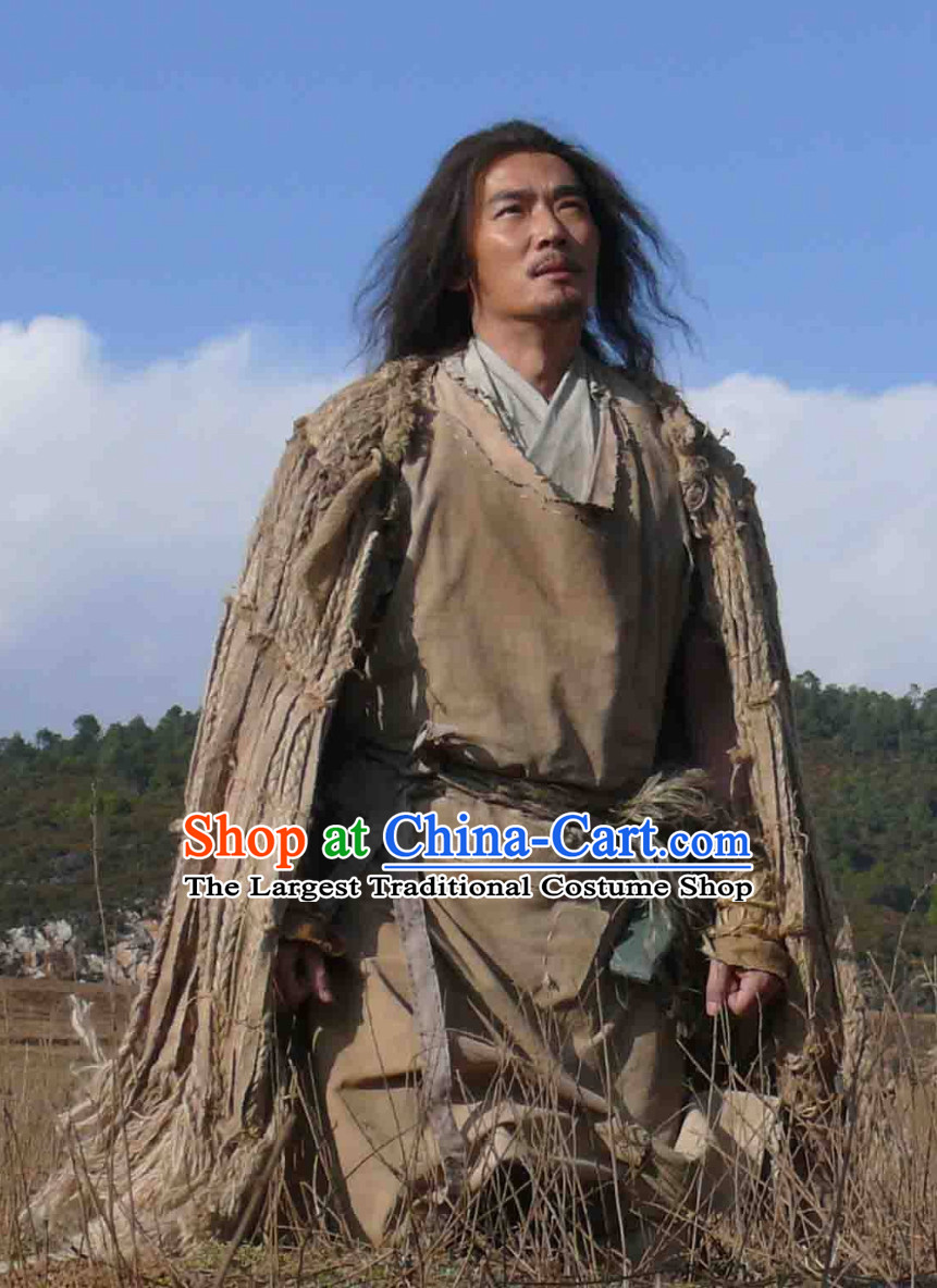 Shennong Chinese White Supernatural Being Immortal Costume for Men