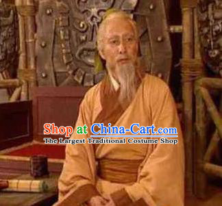 Chinese Ancient Drama Eastern Han Dynasty Famous Doctor Hua Tuo Costumes Complete Set