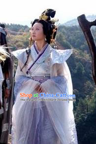 Chinese Ancient Mythology Goddess Hanfu Dress Queen Mother of the West Costumes Complete Set