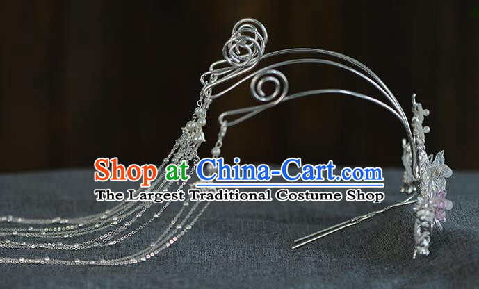 Chinese Ancient Tang Dynasty Princess Phoenix Coronet Hairpins Traditional Hanfu Court Hair Accessories for Women