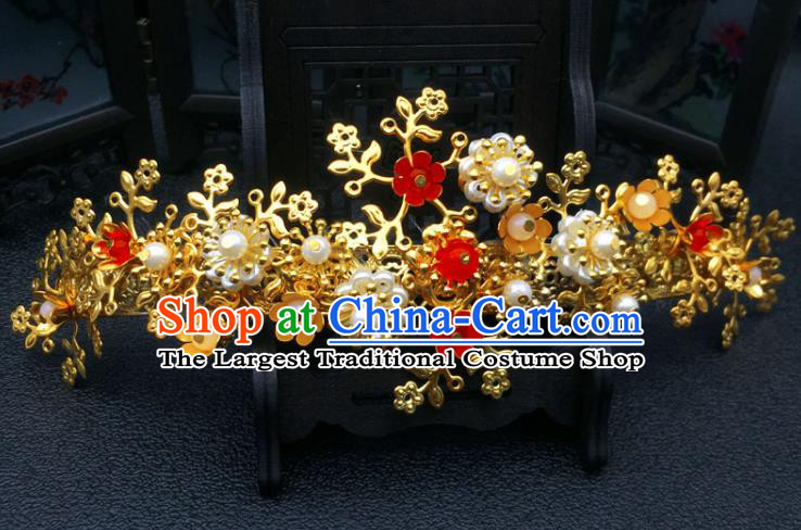 Chinese Ancient Ming Dynasty Princess Hair Combs Hairpins Traditional Hanfu Court Hair Accessories for Women