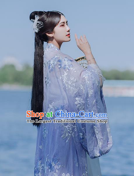 Traditional Chinese Tang Dynasty Imperial Consort Purple Hanfu Dress Ancient Palace Royal Princess Historical Costumes for Women