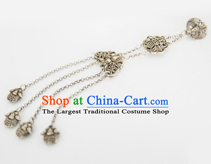 Chinese Traditional Tang Suit Qipao Tassel Butterfly Brooch National Breastpin Accessories for Women