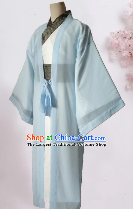 Chinese Traditional Song Dynasty Nobility Childe Costume Ancient Scholar Clothing for Men