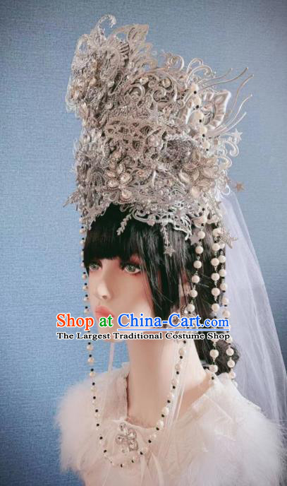 Top Grade Halloween Stage Show Hair Accessories Brazilian Carnival Headdress for Women