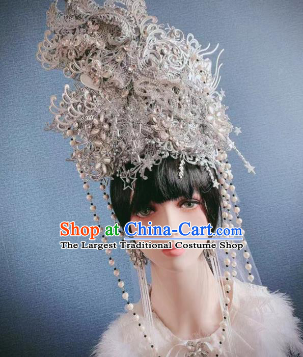 Top Grade Halloween Stage Show Hair Accessories Brazilian Carnival Headdress for Women