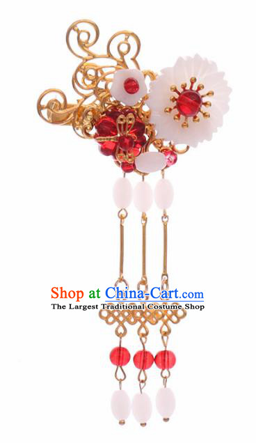 Traditional Chinese Ancient Hanfu Tassel Hair Claws Court Queen Hairpins Handmade Hair Accessories for Women