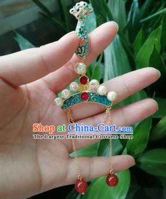 Traditional Chinese Handmade Court Blueing Brooch Jewelry Accessories Ancient Princess Breastpin for Women