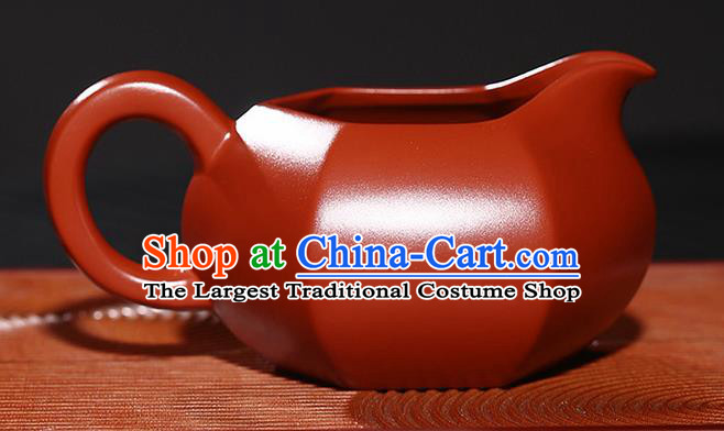 Traditional Chinese Handmade Zisha Cup Ashtray Red Clay Pottery Teacup