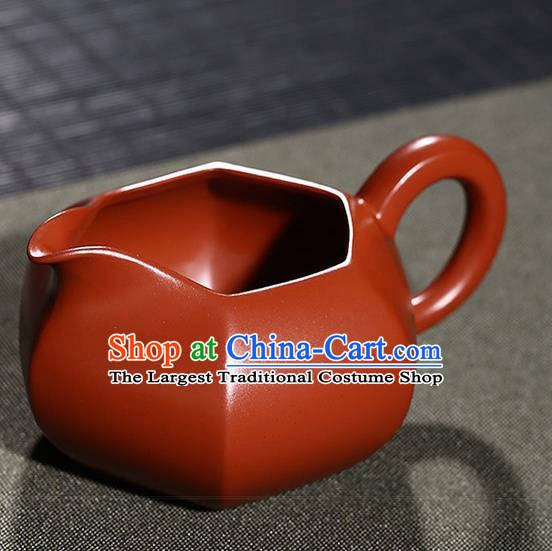 Traditional Chinese Handmade Zisha Cup Ashtray Red Clay Pottery Teacup