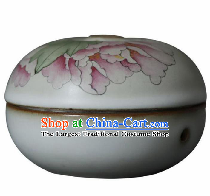 Chinese Classical Handmade Jingdezhen Shi Enamel Censer Porcelain Ceramics Incense Burner