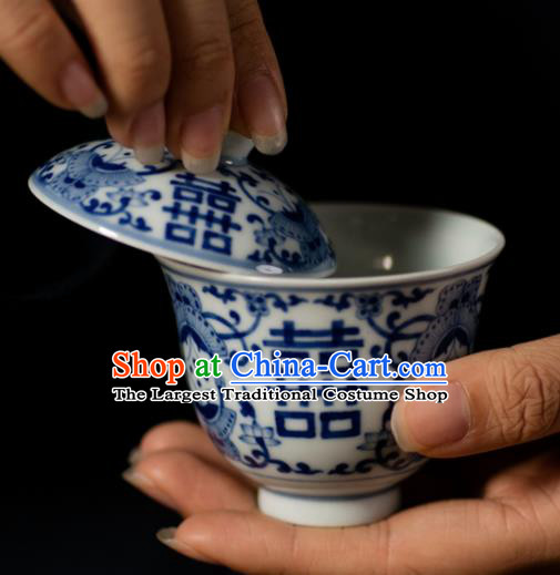 Chinese Classical Handmade Jingdezhen Shi Enamel Cup Wedding Porcelain Ceramics Teacup