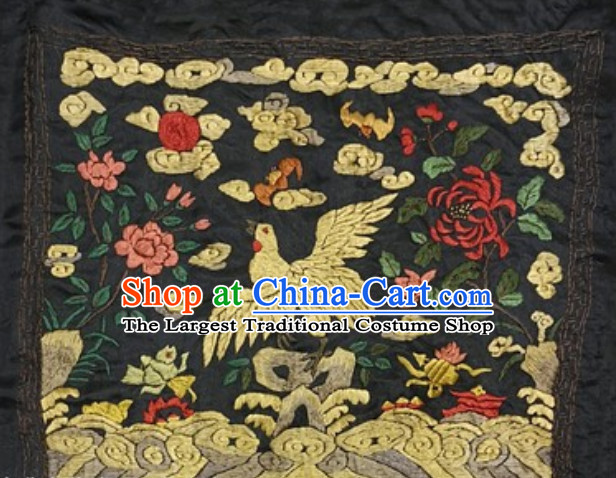 Crane Qing Dynasty Officer Bu Zi Embroidery Arts