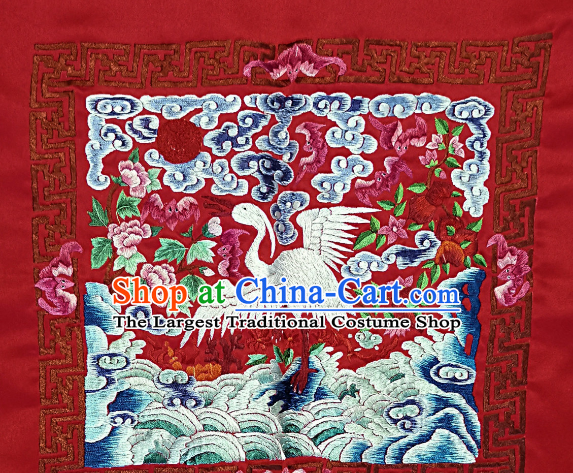Traditional Qing Dynasty Officer Bu Zi Embroidery Arts