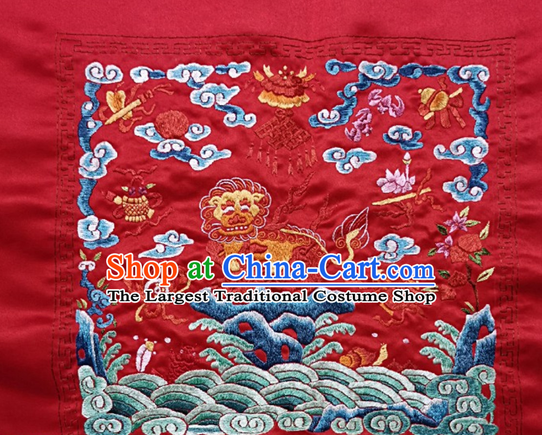 Traditional Qing Dynasty Style Officer Bu Zi Embroidery Works Arts