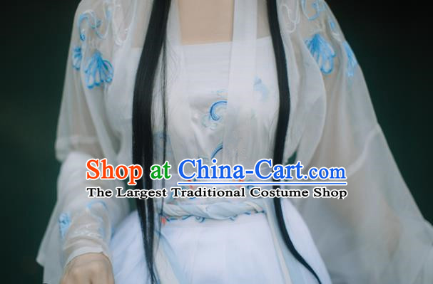 Chinese Song Dynasty Court Lady Hanfu Dress Traditional Ancient Palace Princess Costumes for Women