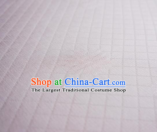 Traditional Chinese Classical Lotus Pattern Design Light Pink Silk Fabric Ancient Hanfu Dress Silk Cloth