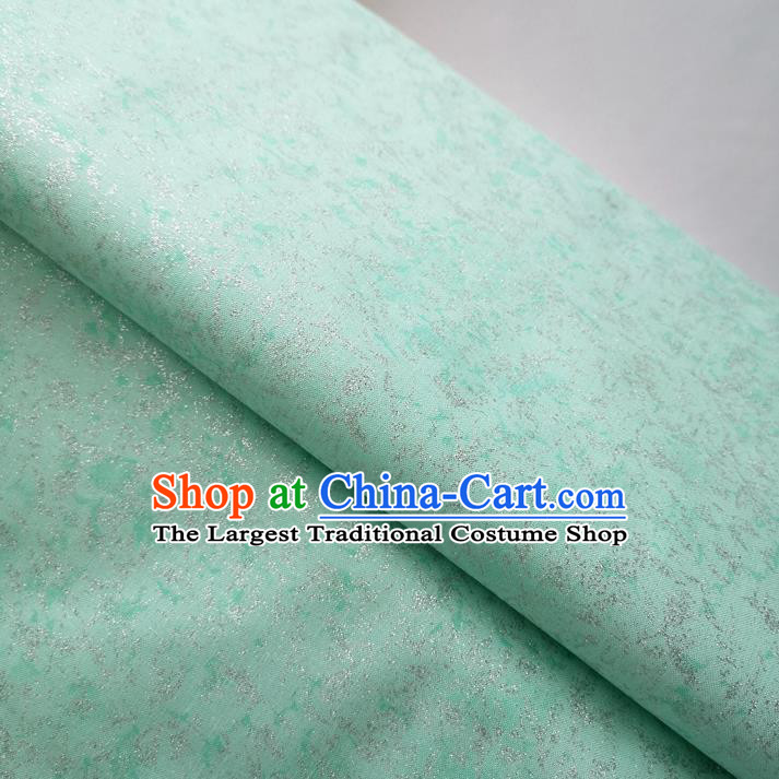 Traditional Chinese Classical Pattern Green Brocade Fabric Ancient Hanfu Cheongsam Silk Cloth