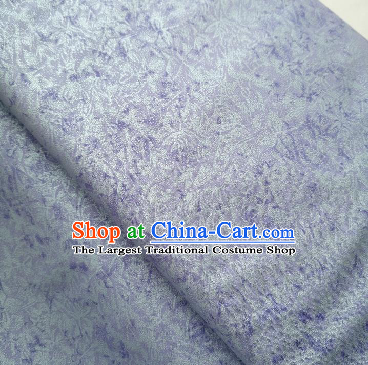 Traditional Chinese Cheongsam Classical Pattern Light Purple Brocade Fabric Ancient Hanfu Silk Cloth