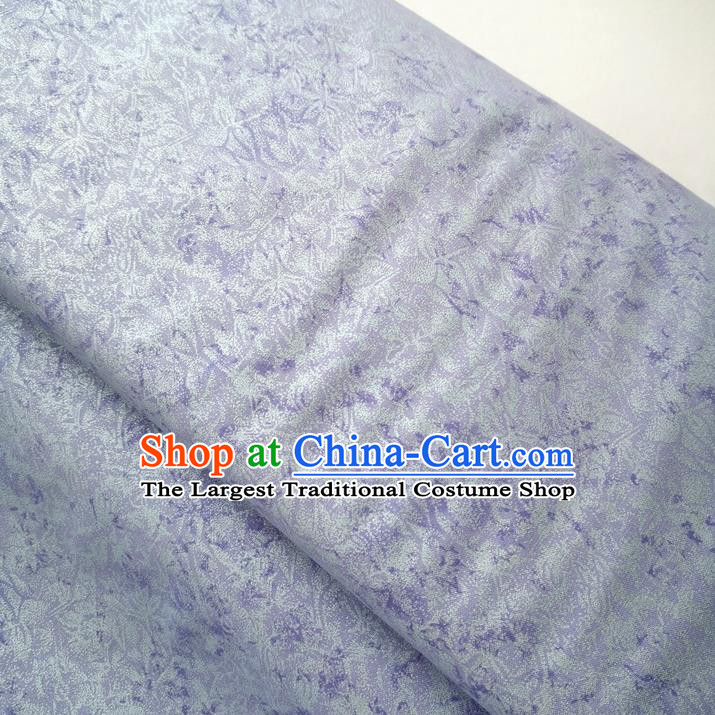 Traditional Chinese Cheongsam Classical Pattern Light Purple Brocade Fabric Ancient Hanfu Silk Cloth