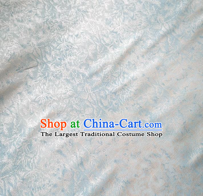Traditional Chinese Cheongsam Classical Pattern White Brocade Fabric Ancient Hanfu Silk Cloth