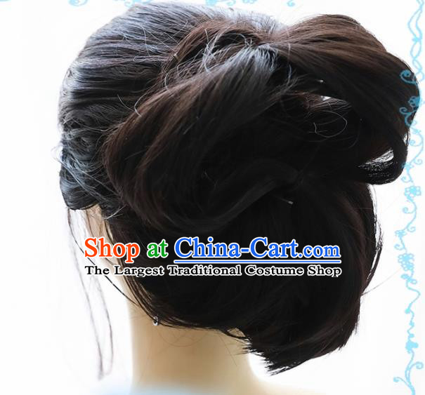 Japanese Traditional Cosplay Geisha Wigs Halloween Okuni Wig Sheath Hair Accessories for Women