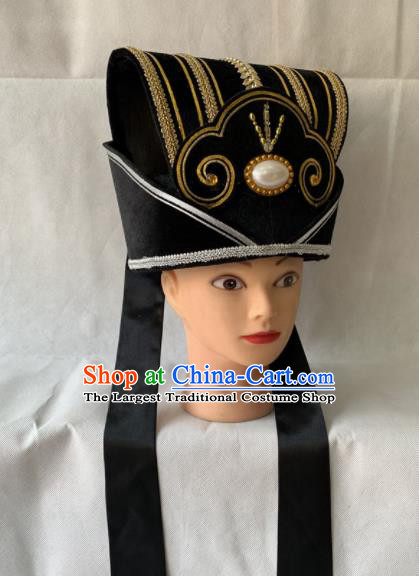 Chinese Beijing Opera Minister Hat Traditional Peking Opera Royal Highness Headwear for Men