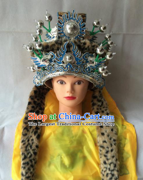 Chinese Beijing Opera Emperor Hat Traditional Peking Opera Imperator Headwear for Men