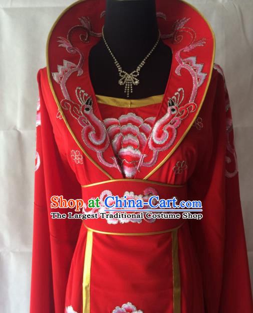 Chinese Beijing Opera Queen Red Dress Traditional Peking Opera Empress Costume for Women
