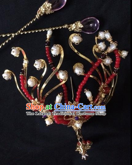 Chinese Traditional Ancient Princess Hairpins Court Hair Accessories for Women