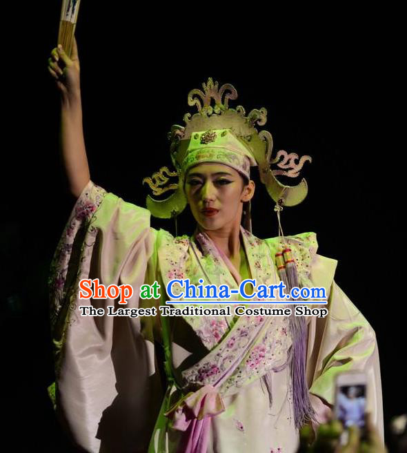 Chinese The Romantic Show of Songcheng Scholar Liang Shanbo Stage Performance Dance Costume for Men