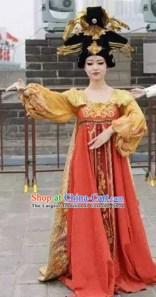 Chinese The Dream of Datang Tang Dynasty Court Feast Dance Dress Stage Performance Costume for Women